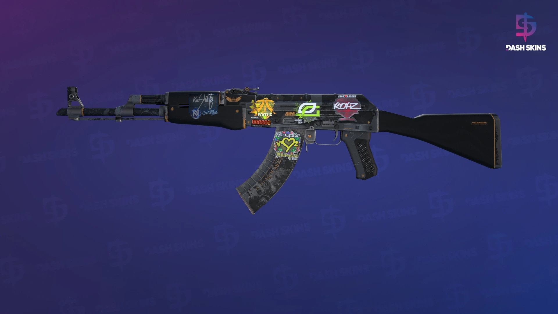 StatTrak™ AK-47 | Elite Build (Well-Worn) Screenshot Playside