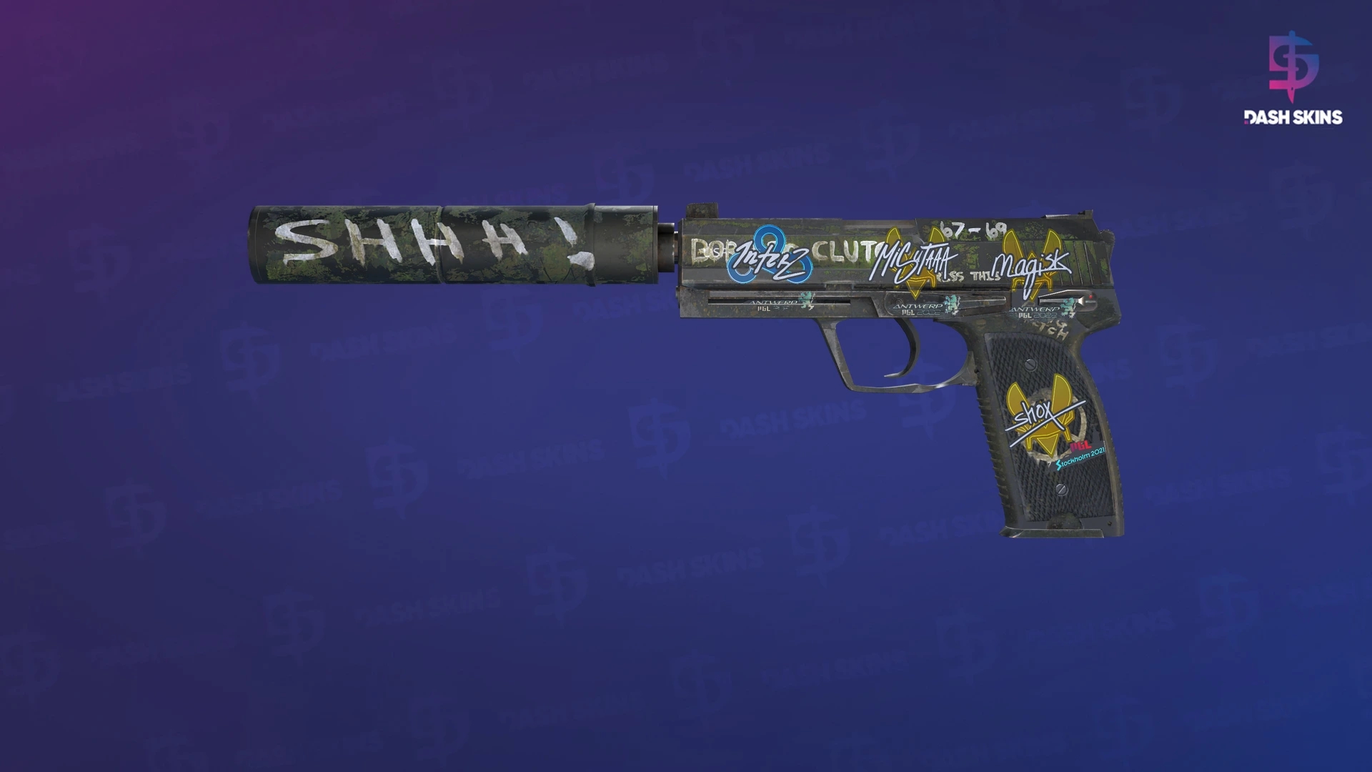USP-S | Flashback (Well-Worn) Screenshot Playside