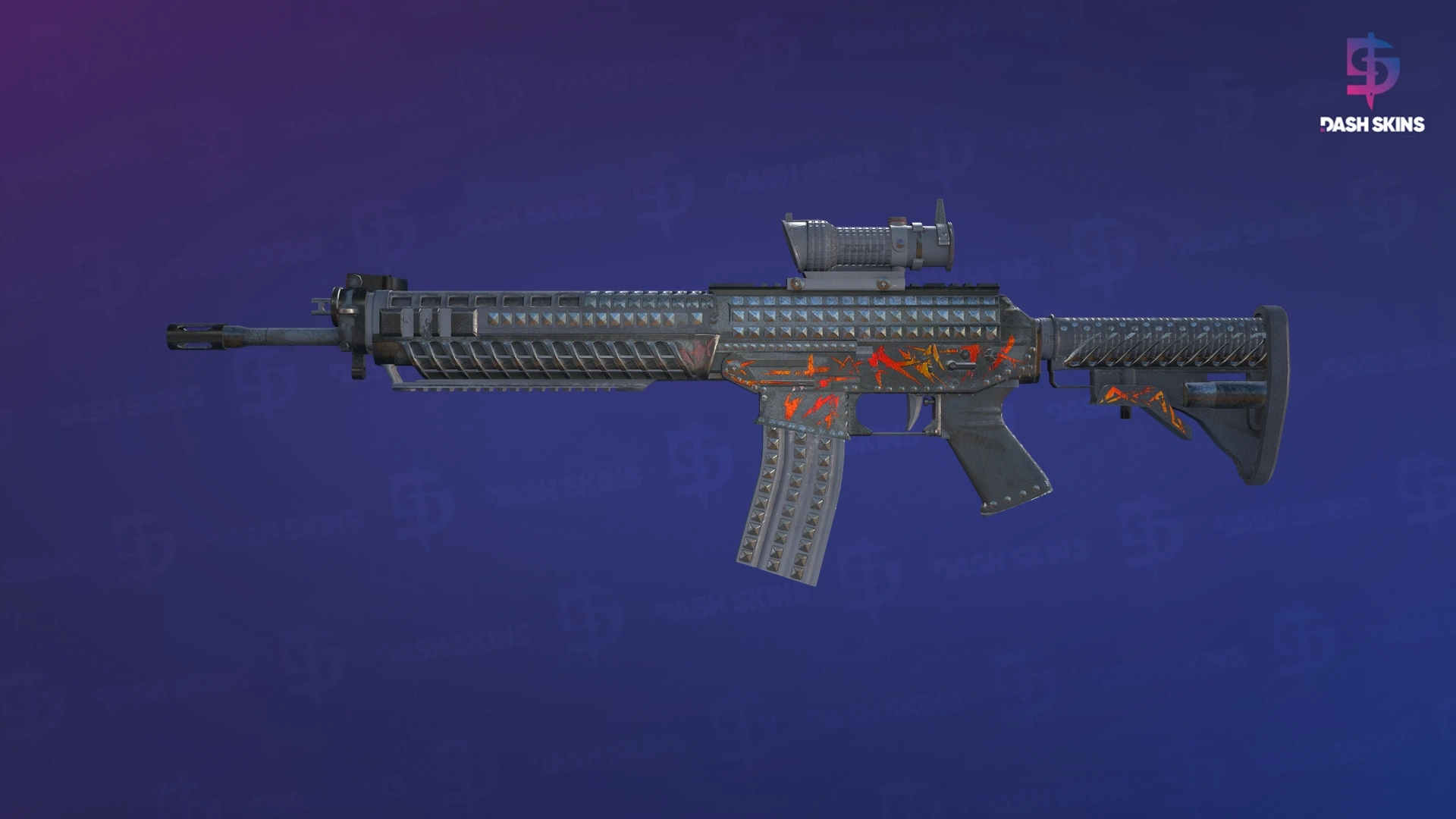 SG 553 | Heavy Metal (Battle-Scarred) Screenshot Playside