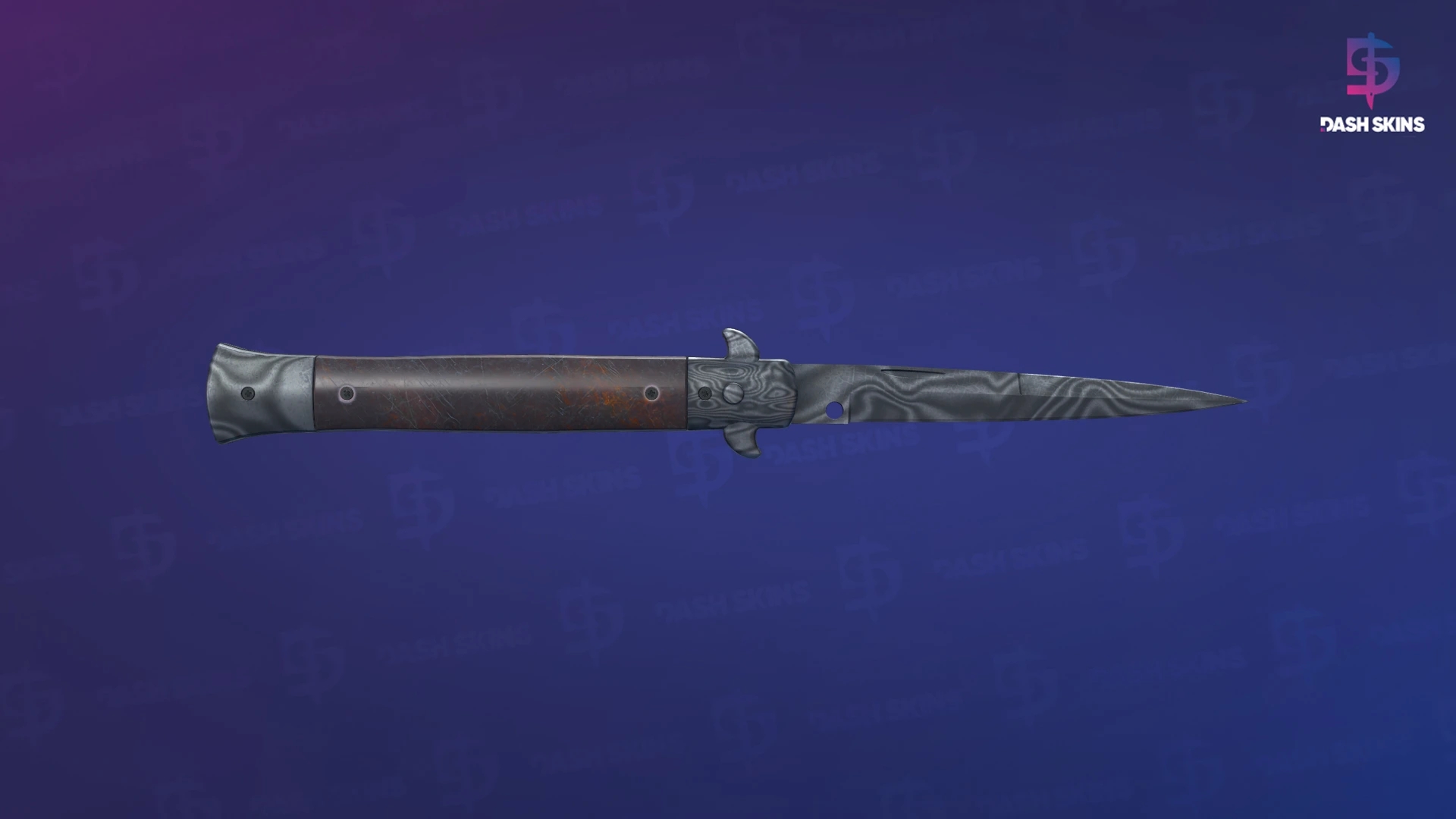 ★ Stiletto Knife | Damascus Steel (Battle-Scarred) Screenshot Playside