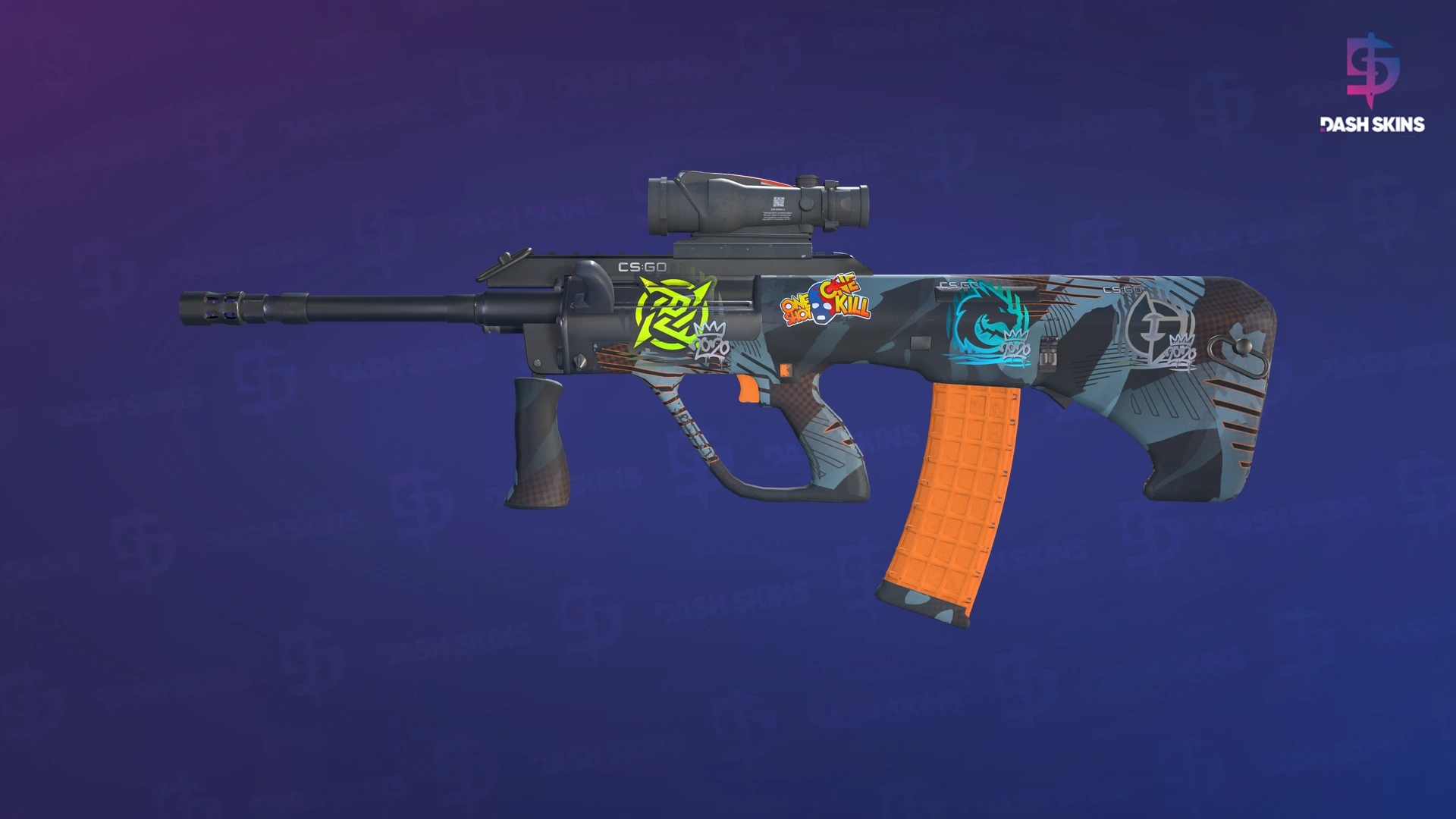 AUG | Amber Slipstream (Minimal Wear) Screenshot Playside