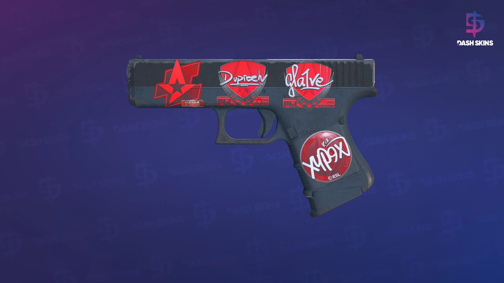 Glock-18 | Night (Well-Worn) Screenshot Playside