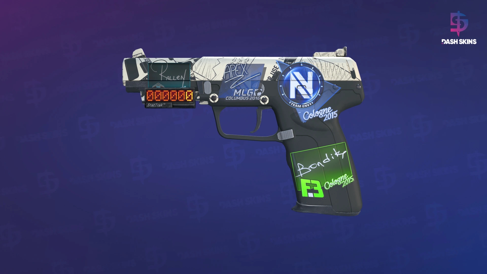 StatTrak™ Five-SeveN | Kami (Minimal Wear) Screenshot Playside