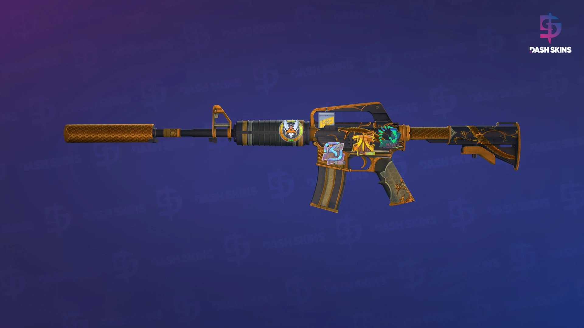 M4A1-S | Golden Coil (Well-Worn) Screenshot Playside