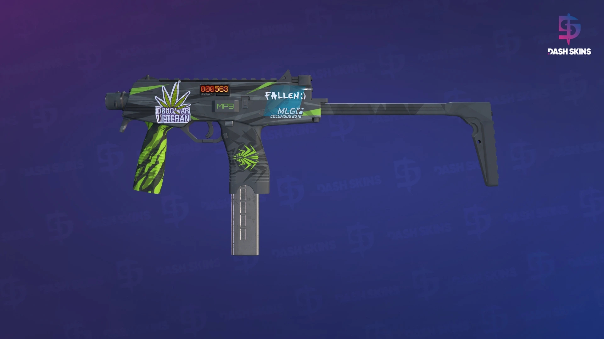 StatTrak™ MP9 | Deadly Poison (Minimal Wear) Screenshot Playside
