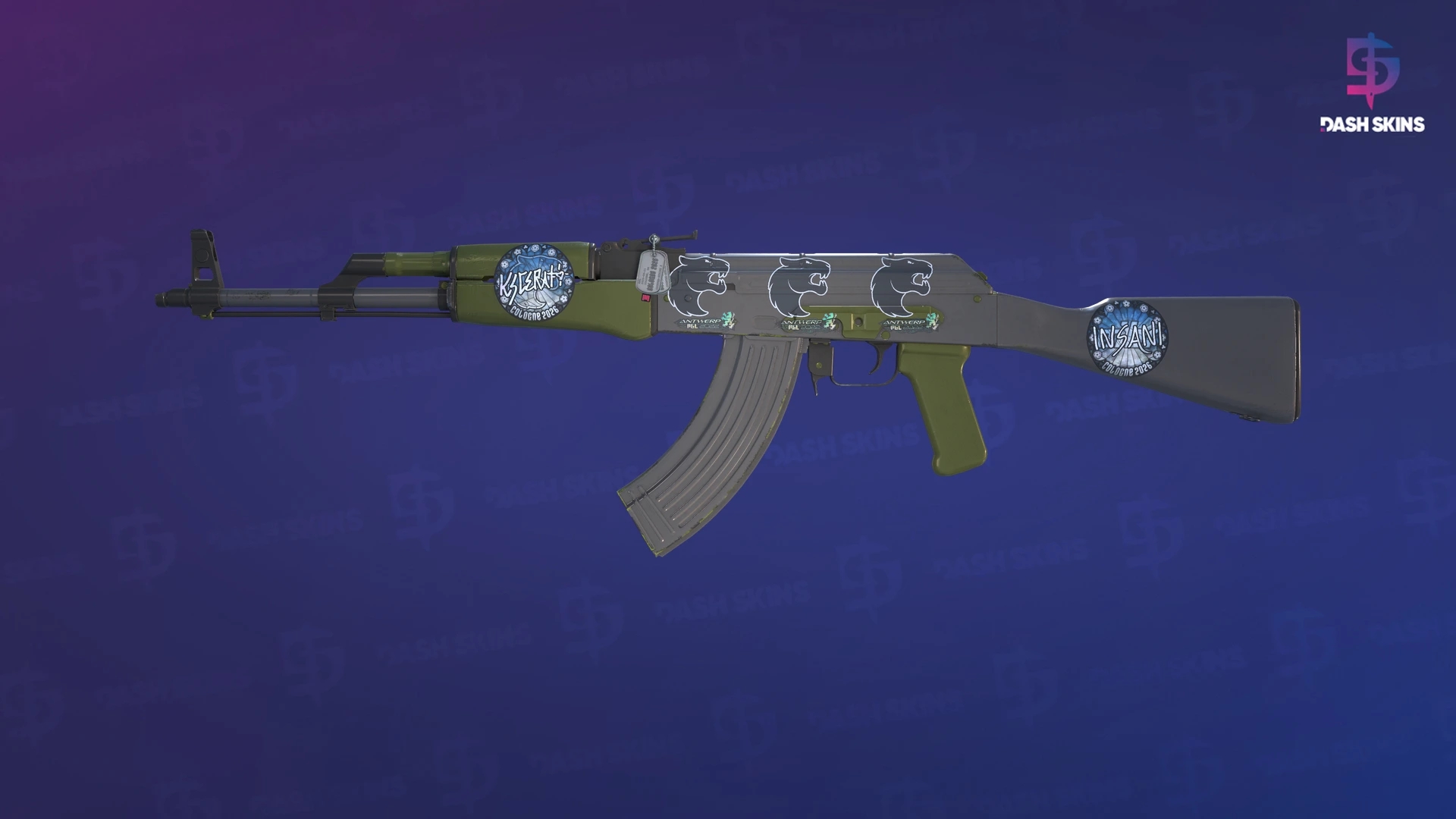 AK-47 | Olive Polycam (Factory New) Screenshot Playside
