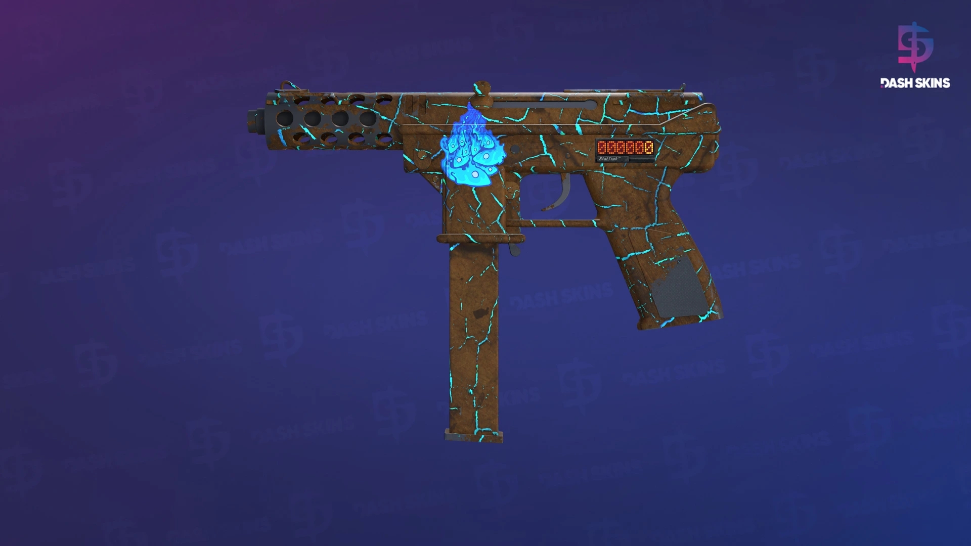 StatTrak™ Tec-9 | Cracked Opal (Well-Worn) Screenshot Playside