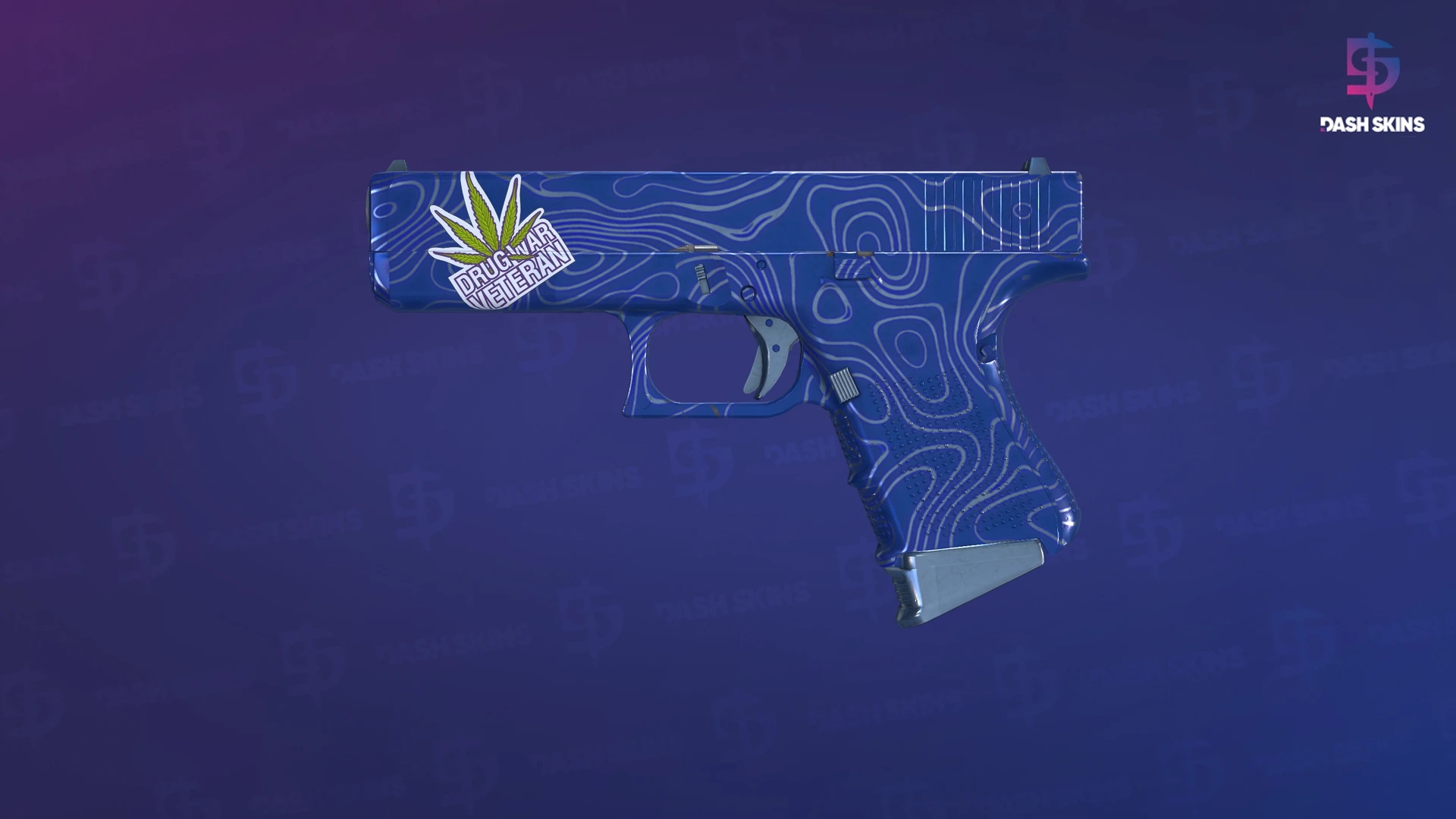 Glock-18 | Ocean Topo (Factory New) Screenshot Playside