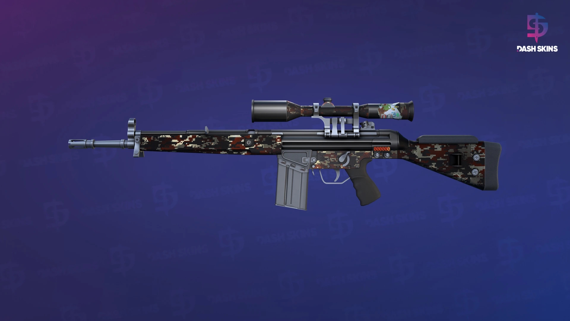 StatTrak™ G3SG1 | Digital Mesh (Factory New) Screenshot Playside
