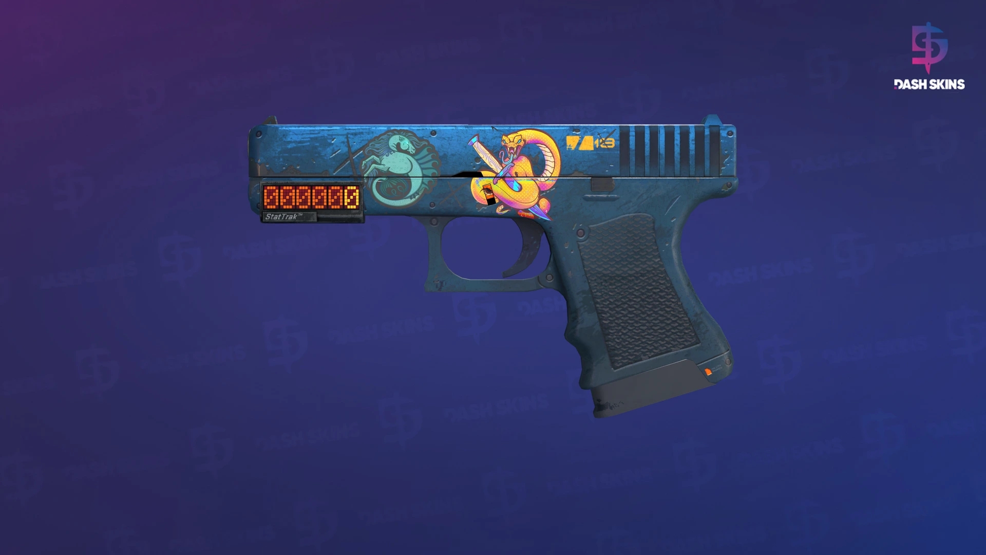 StatTrak™ Glock-18 | Off World (Battle-Scarred) Screenshot Playside