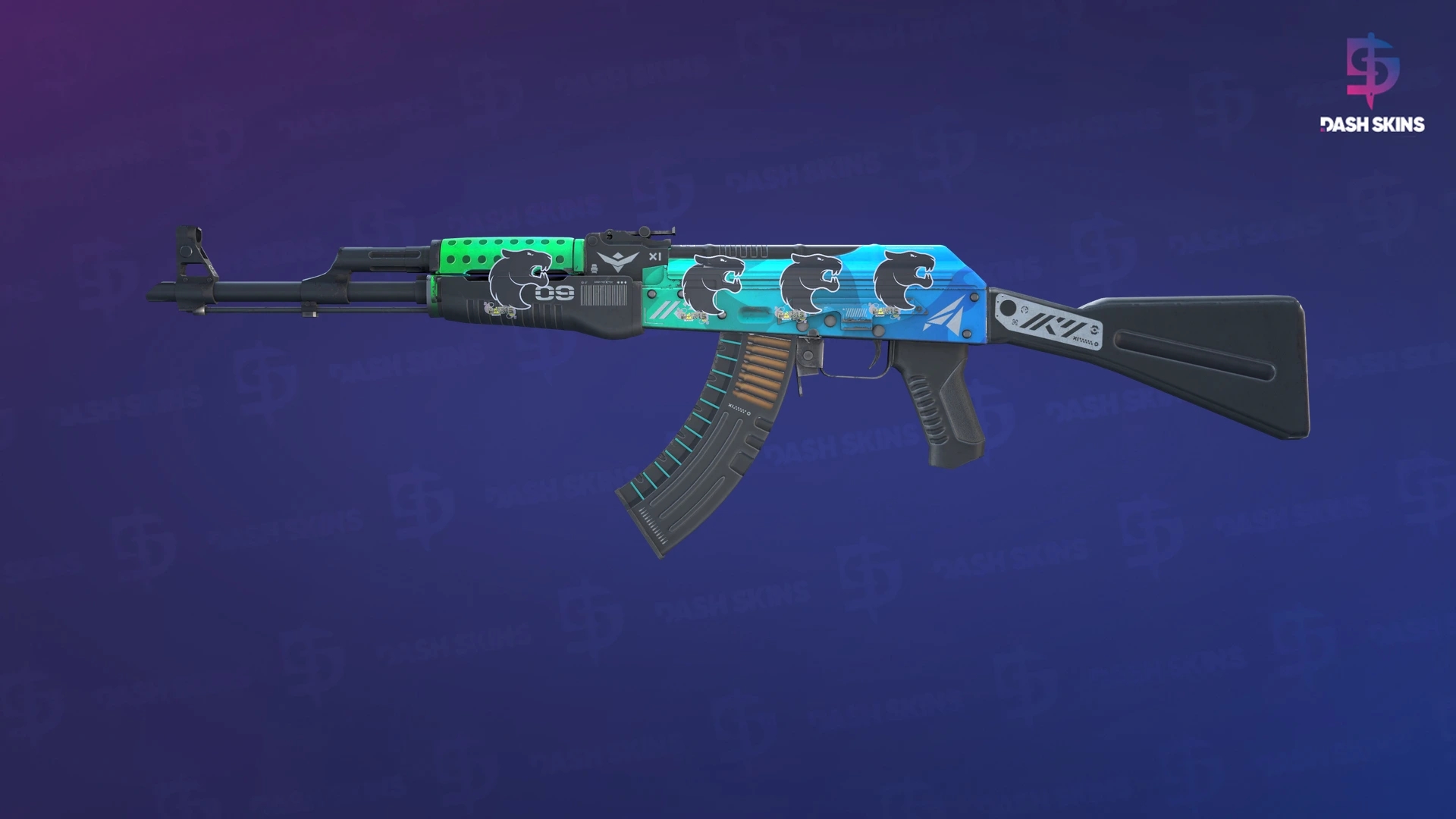 AK-47 | Ice Coaled (Field-Tested) Screenshot Playside