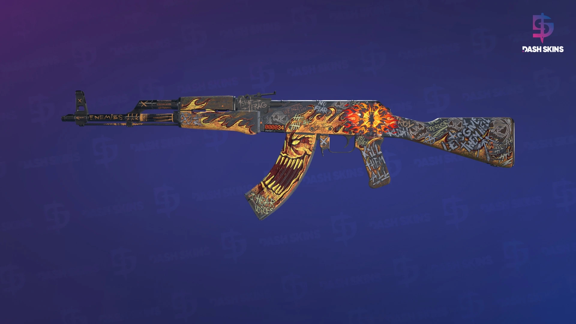 StatTrak™ AK-47 | Searing Rage (Field-Tested) Screenshot Playside