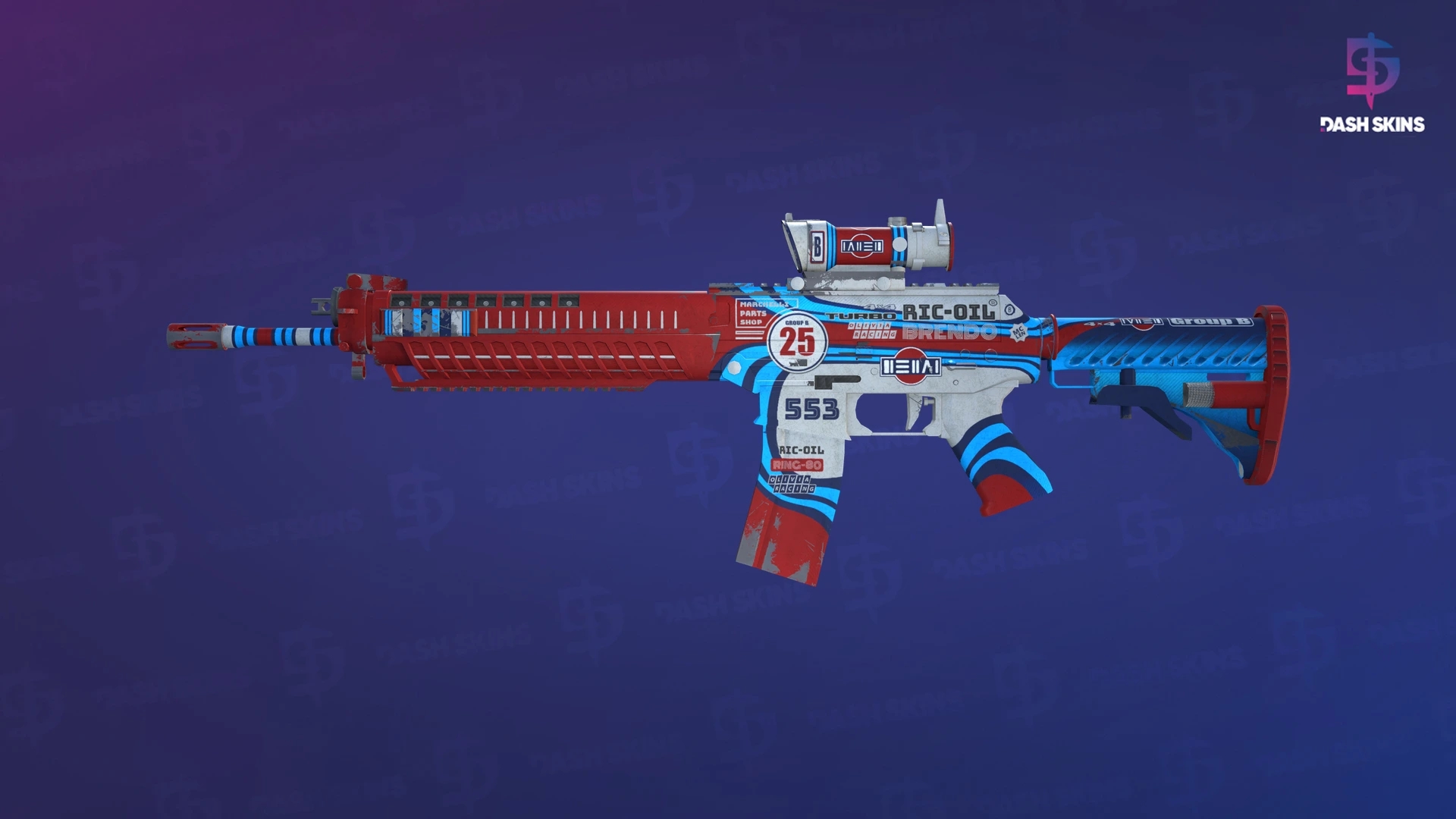 SG 553 | Integrale (Well-Worn) Screenshot Playside