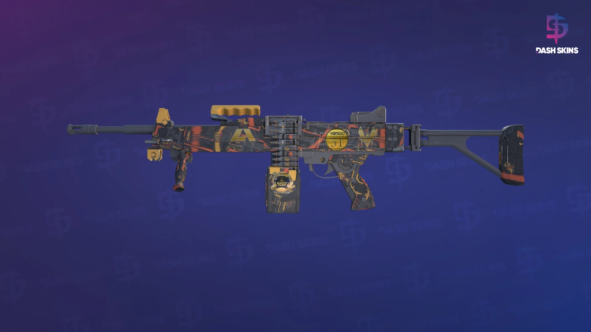 Souvenir Negev | Infrastructure (Factory New) Screenshot Playside