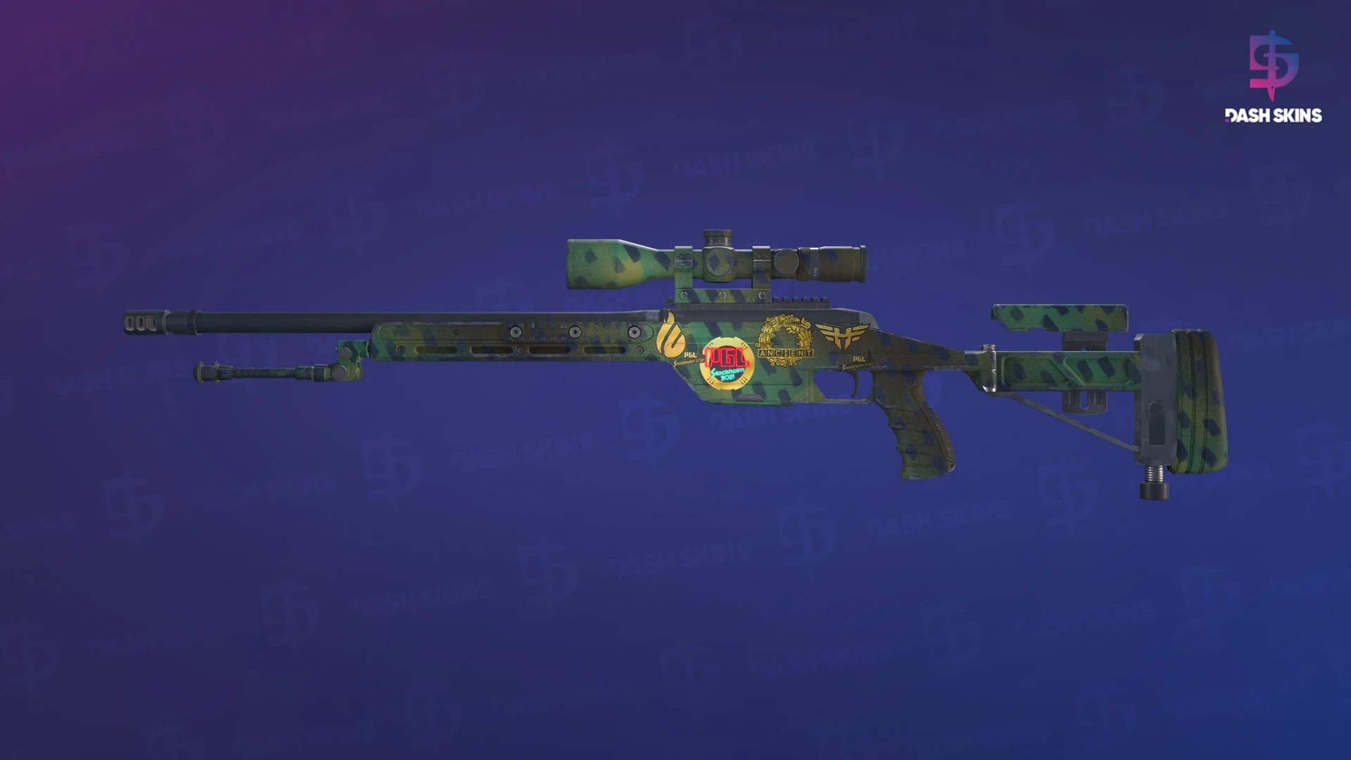 Souvenir SSG 08 | Jungle Dashed (Minimal Wear) Screenshot Playside
