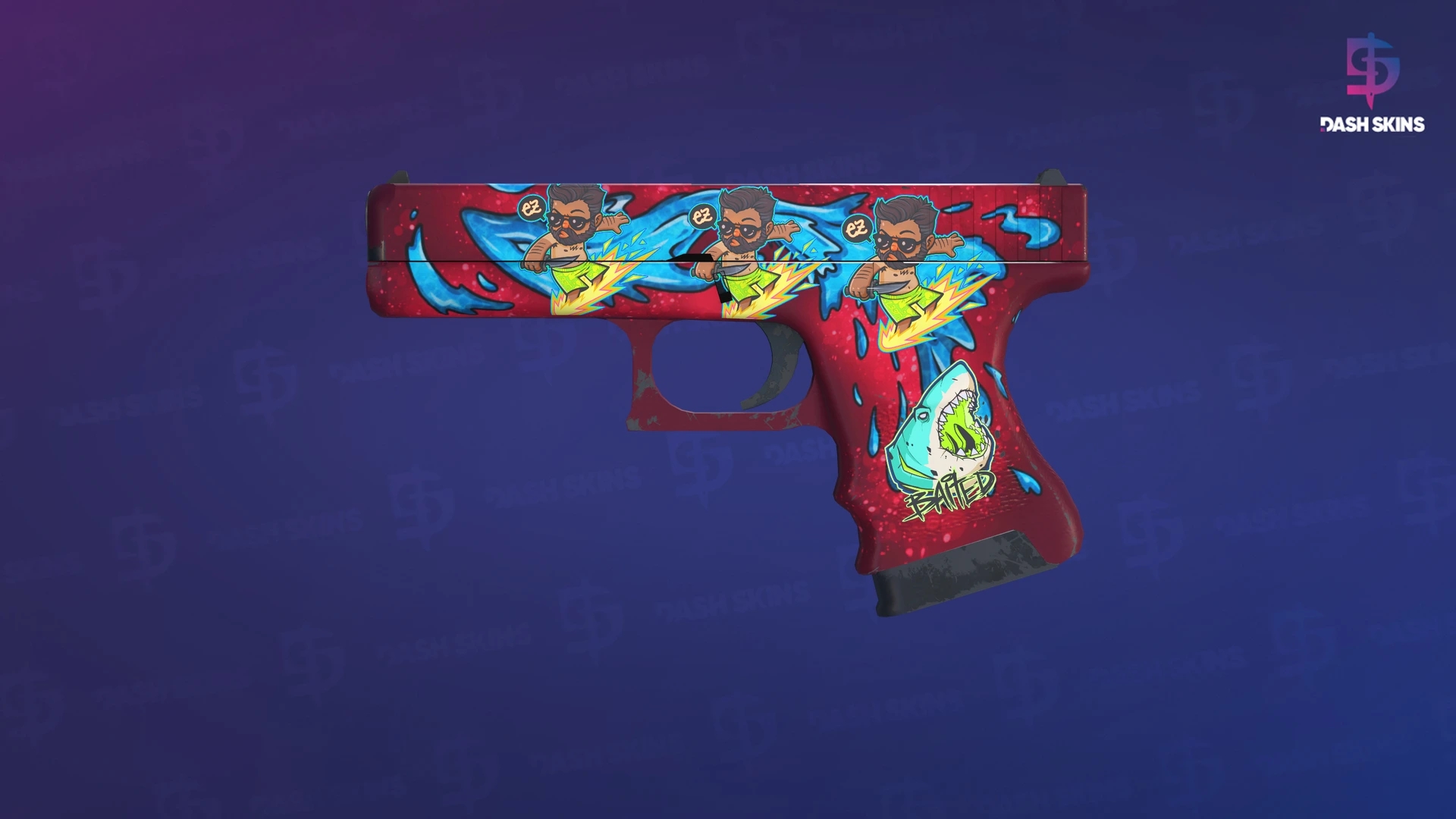 Glock-18 | Water Elemental (Field-Tested) Screenshot Playside