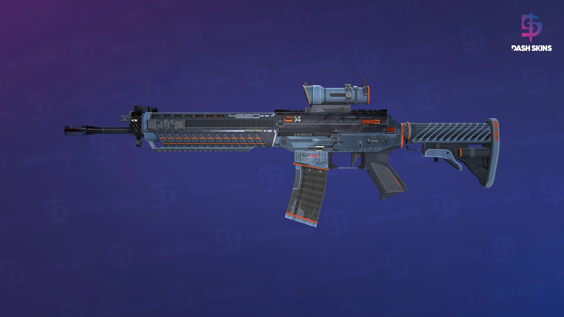 StatTrak™ SG 553 | Phantom (Battle-Scarred) Screenshot Playside