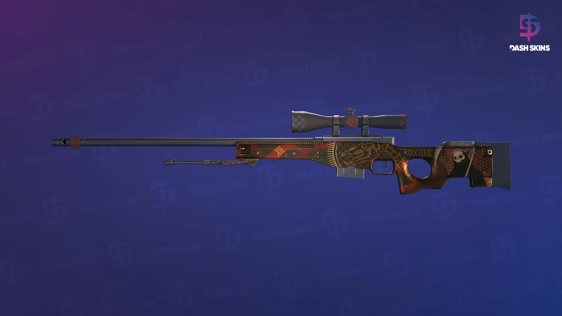 AWP | Mortis (Well-Worn) Screenshot Playside