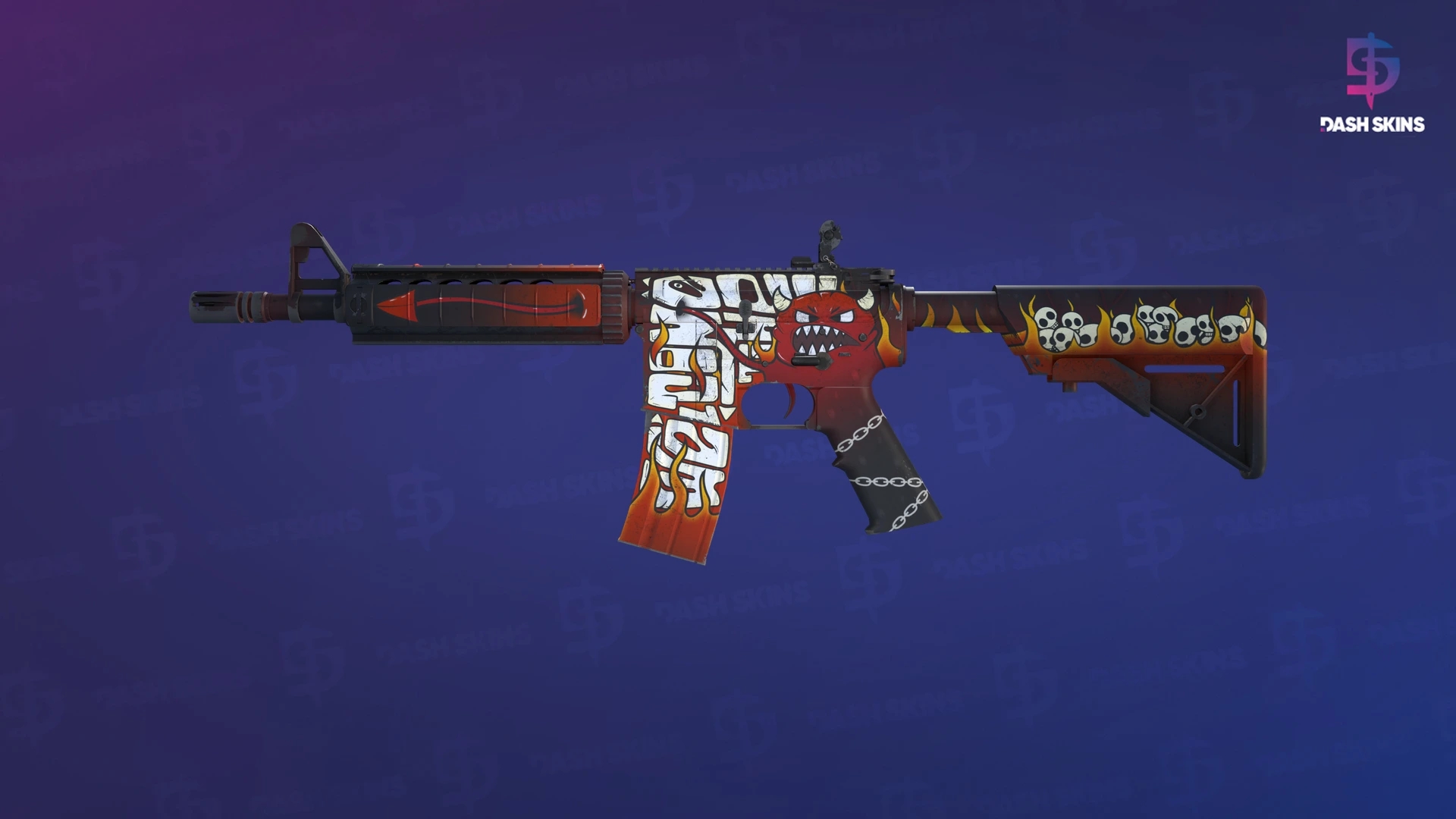 M4A4 | Hellfire (Factory New) Screenshot Playside