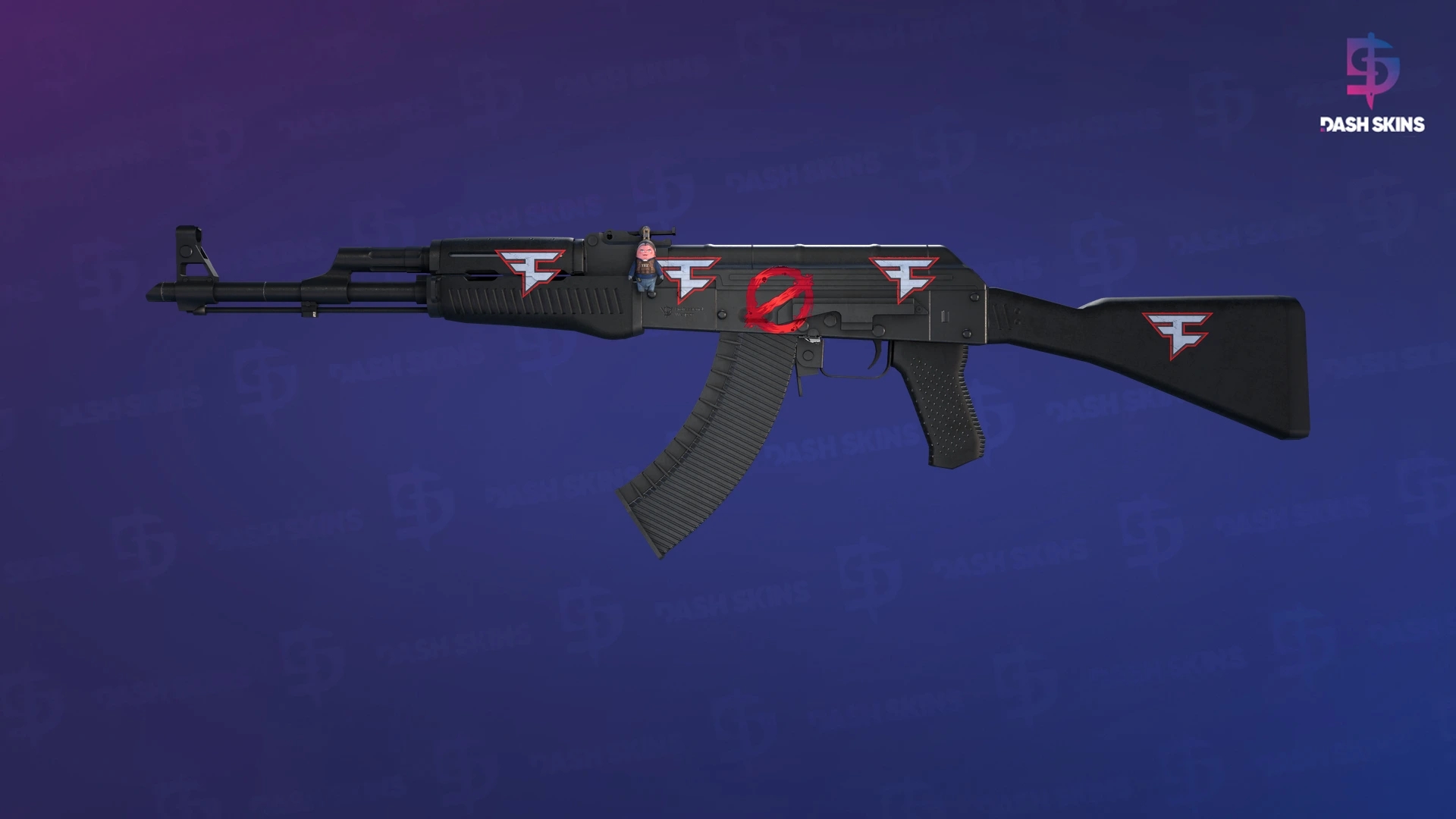 AK-47 | Slate (Well-Worn) Screenshot Playside