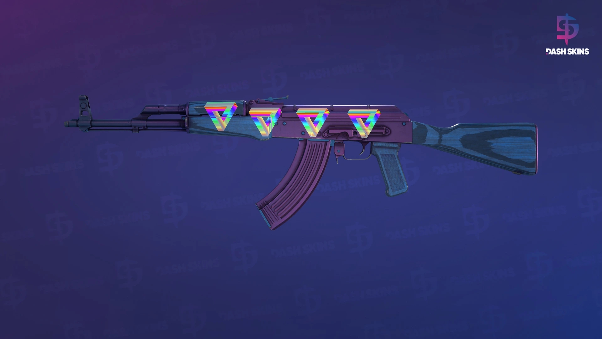 AK-47 | Midnight Laminate (Minimal Wear) Screenshot Playside