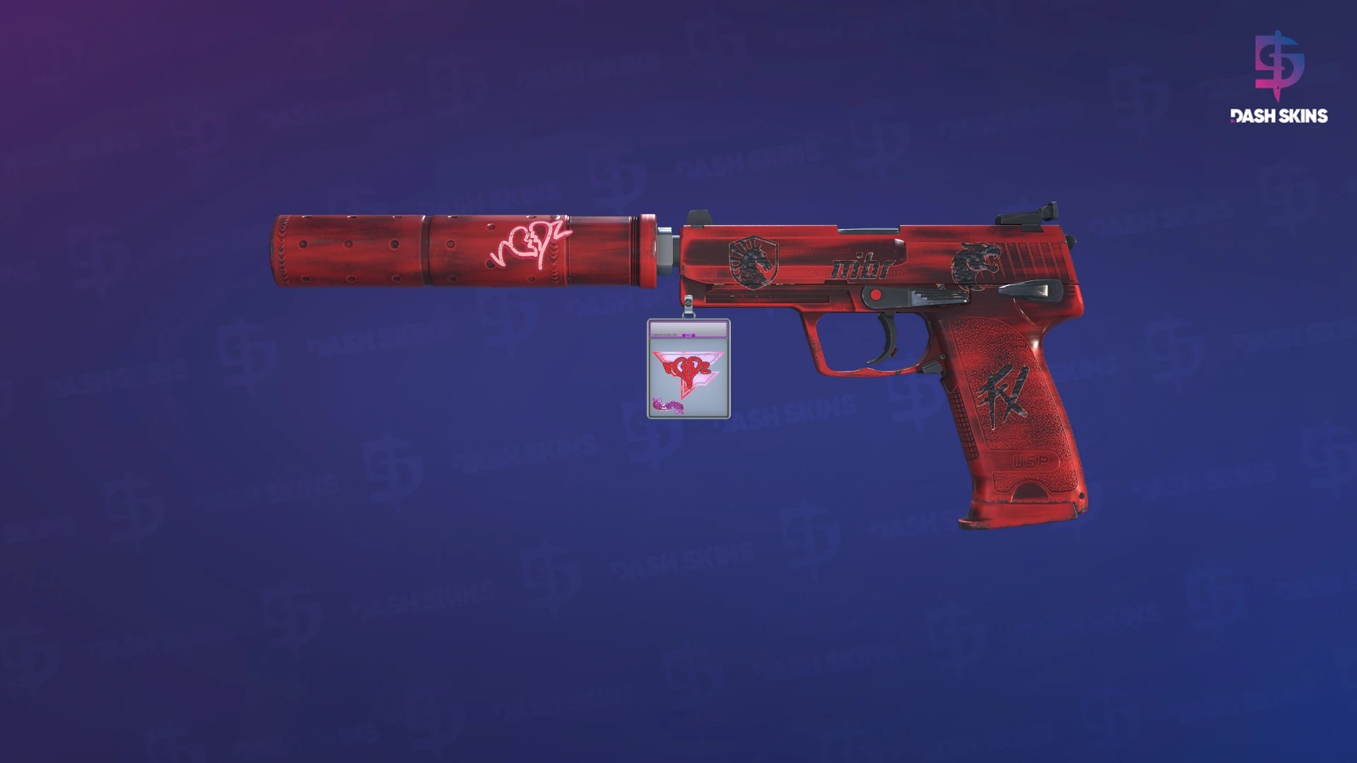 USP-S | Bleeding Edge (Minimal Wear) Screenshot Playside