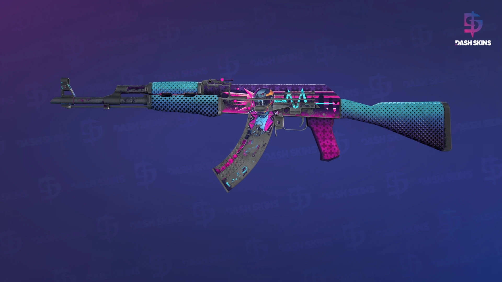 AK-47 | Neon Rider (Battle-Scarred) Screenshot Playside