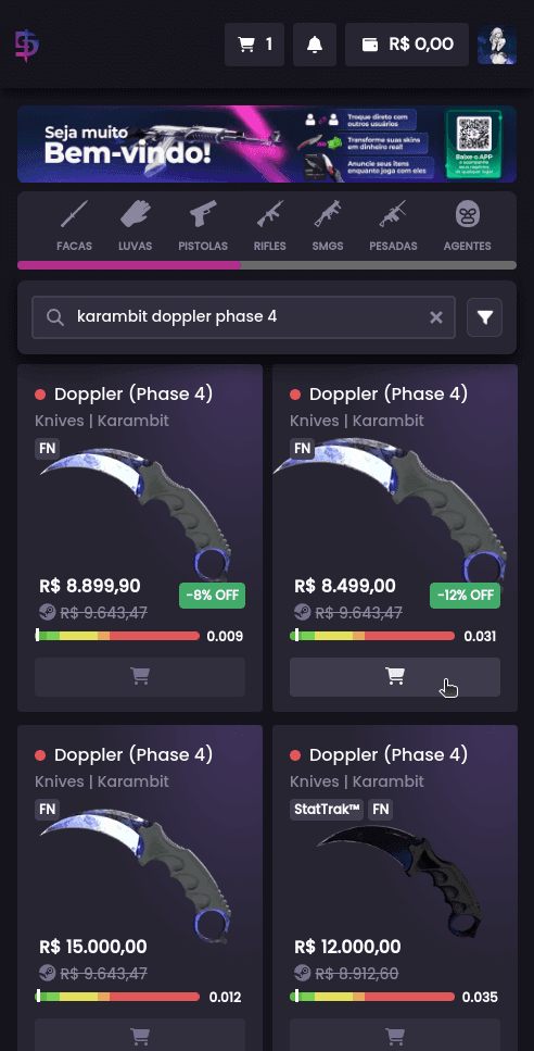 Como comprar itens? E quais as formas de pagamento? - Passo 4 (Mobile)