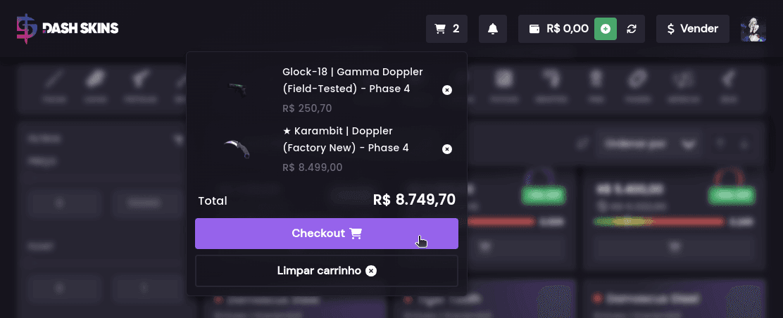 Como comprar itens? E quais as formas de pagamento? - Passo 5 (Desktop)