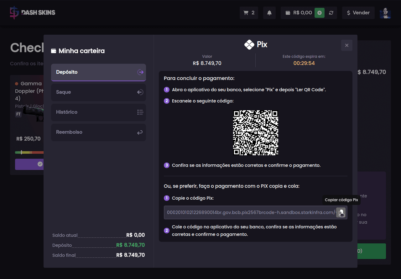 Como comprar itens? E quais as formas de pagamento? - Passo 8 (Desktop)