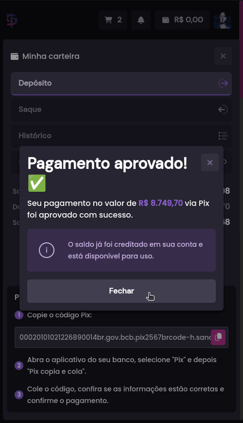 Como comprar itens? E quais as formas de pagamento? - Passo 9 (Mobile)