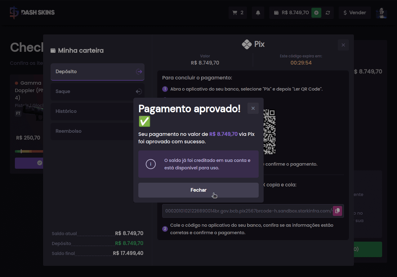 Como comprar itens? E quais as formas de pagamento? - Passo 9 (Desktop)
