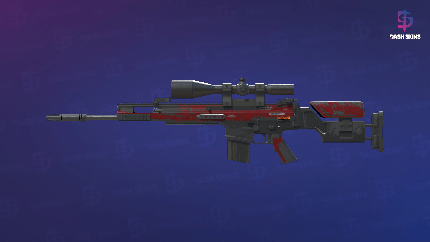 StatTrak™ SCAR-20 | Crimson Web (Field-Tested) Screenshot Playside