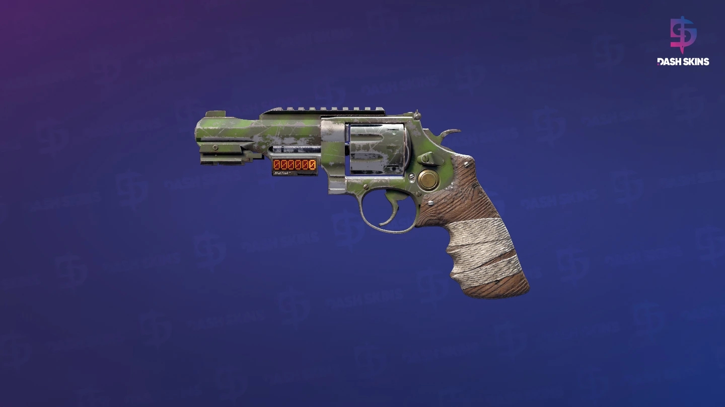 StatTrak™ R8 Revolver | Survivalist (Battle-Scarred) Screenshot Playside