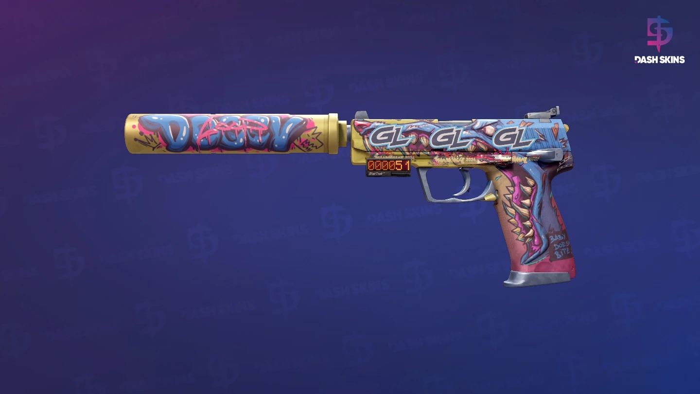 StatTrak™ USP-S | Jawbreaker (Minimal Wear) Screenshot Playside