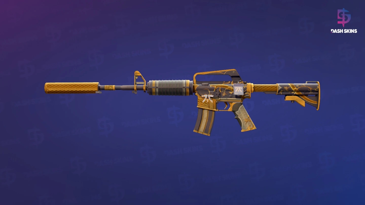 M4A1-S | Golden Coil (Well-Worn) Screenshot Playside