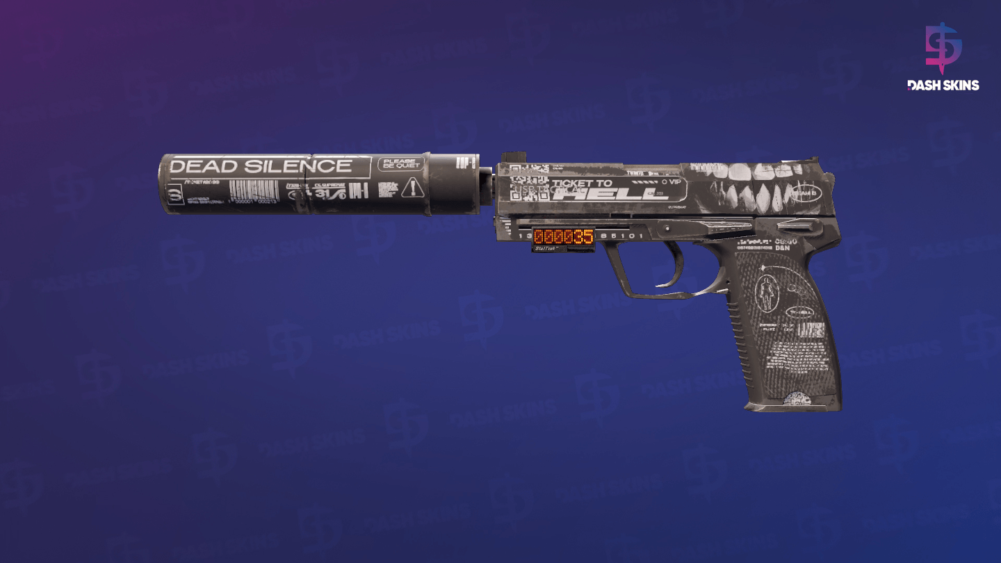 StatTrak™ USP-S | Ticket to Hell (Field-Tested) Screenshot Playside