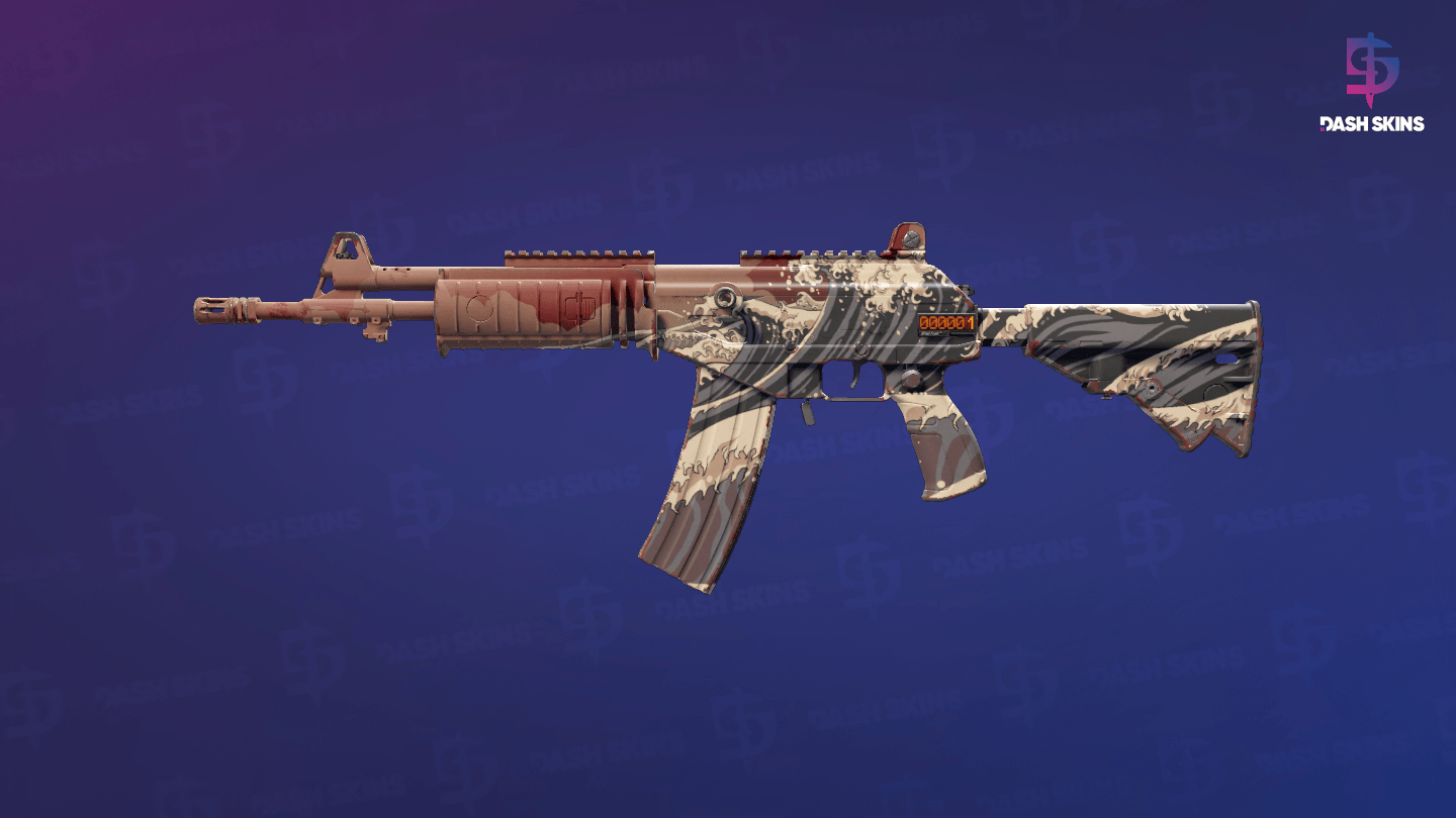 StatTrak™ Galil AR | Crimson Tsunami (Minimal Wear) Screenshot Playside