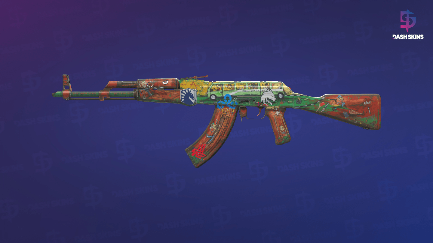 AK-47 | The Outsiders (Well-Worn) Screenshot Playside