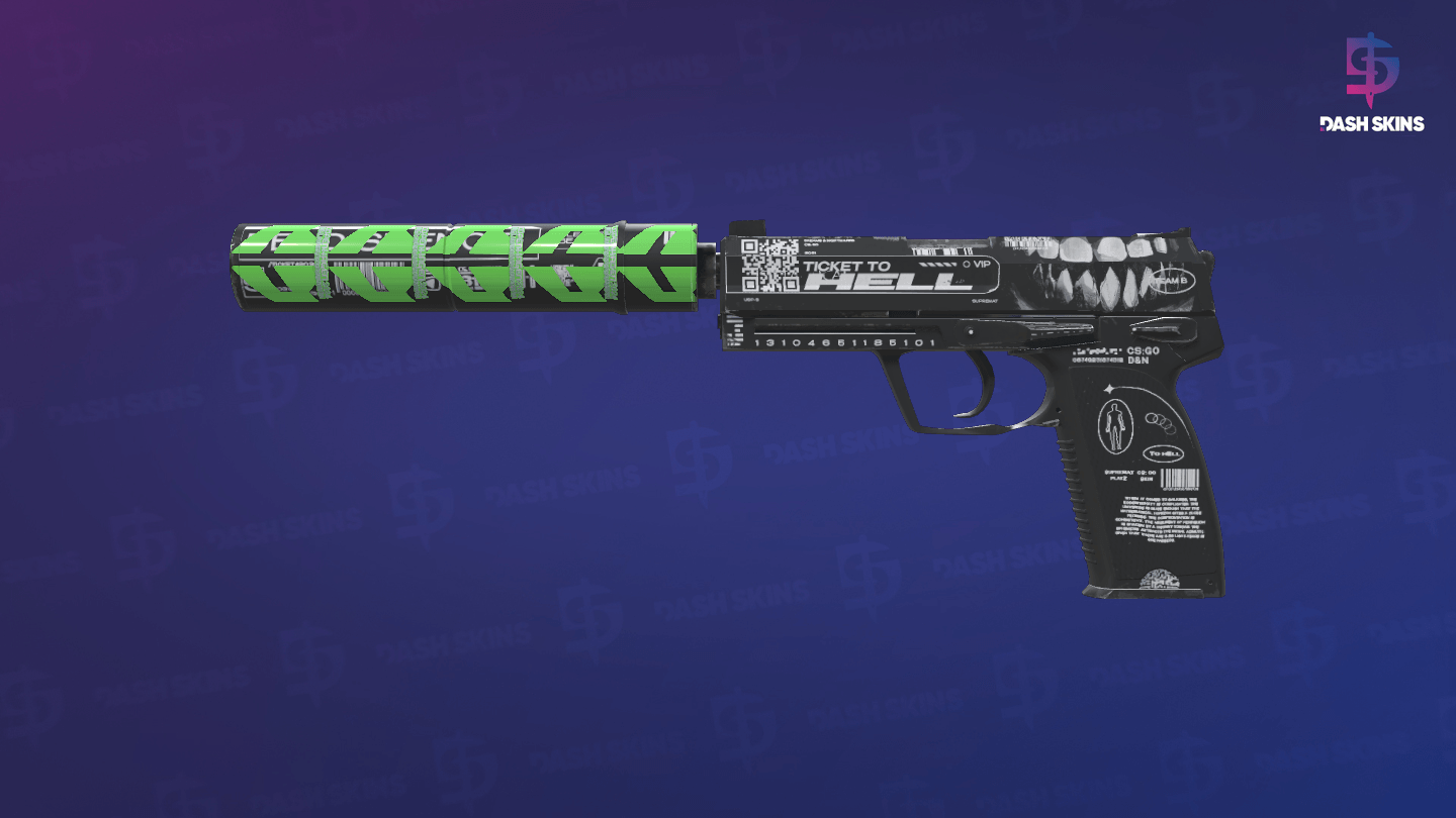 USP-S | Ticket to Hell (Minimal Wear) Screenshot Playside
