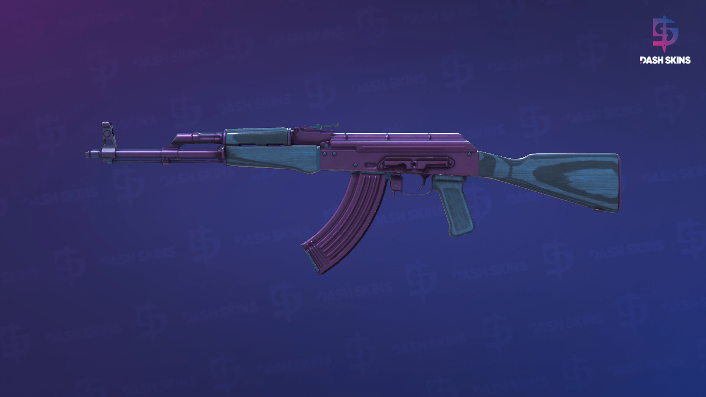 AK-47 | Midnight Laminate (Minimal Wear) Screenshot Playside