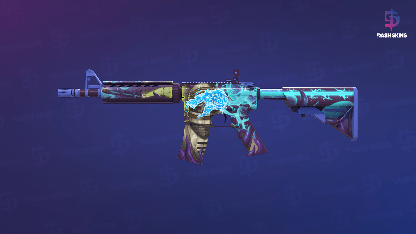 M4A4 | Desolate Space (Minimal Wear) Screenshot Playside