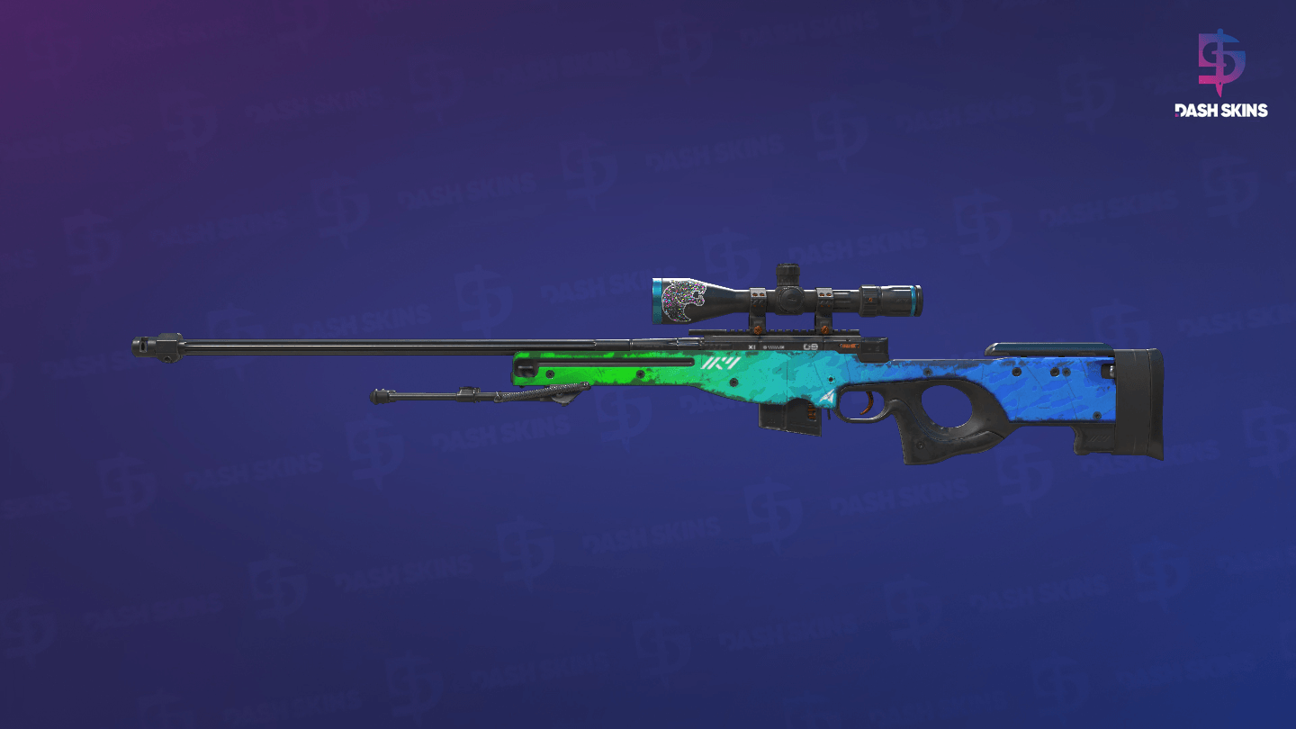 AWP | Ice Coaled (Well-Worn) Screenshot Playside
