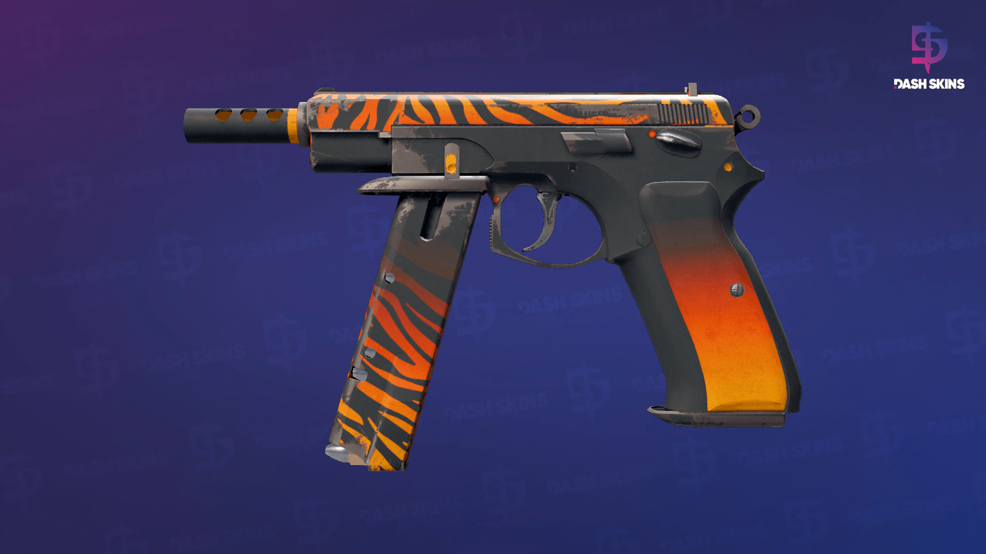 CZ75-Auto | Tigris (Well-Worn) Screenshot Playside