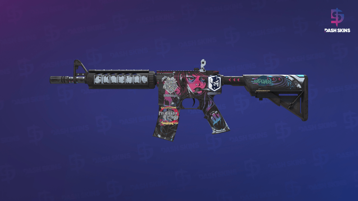 M4A4 | Neo-Noir (Battle-Scarred) Screenshot Playside