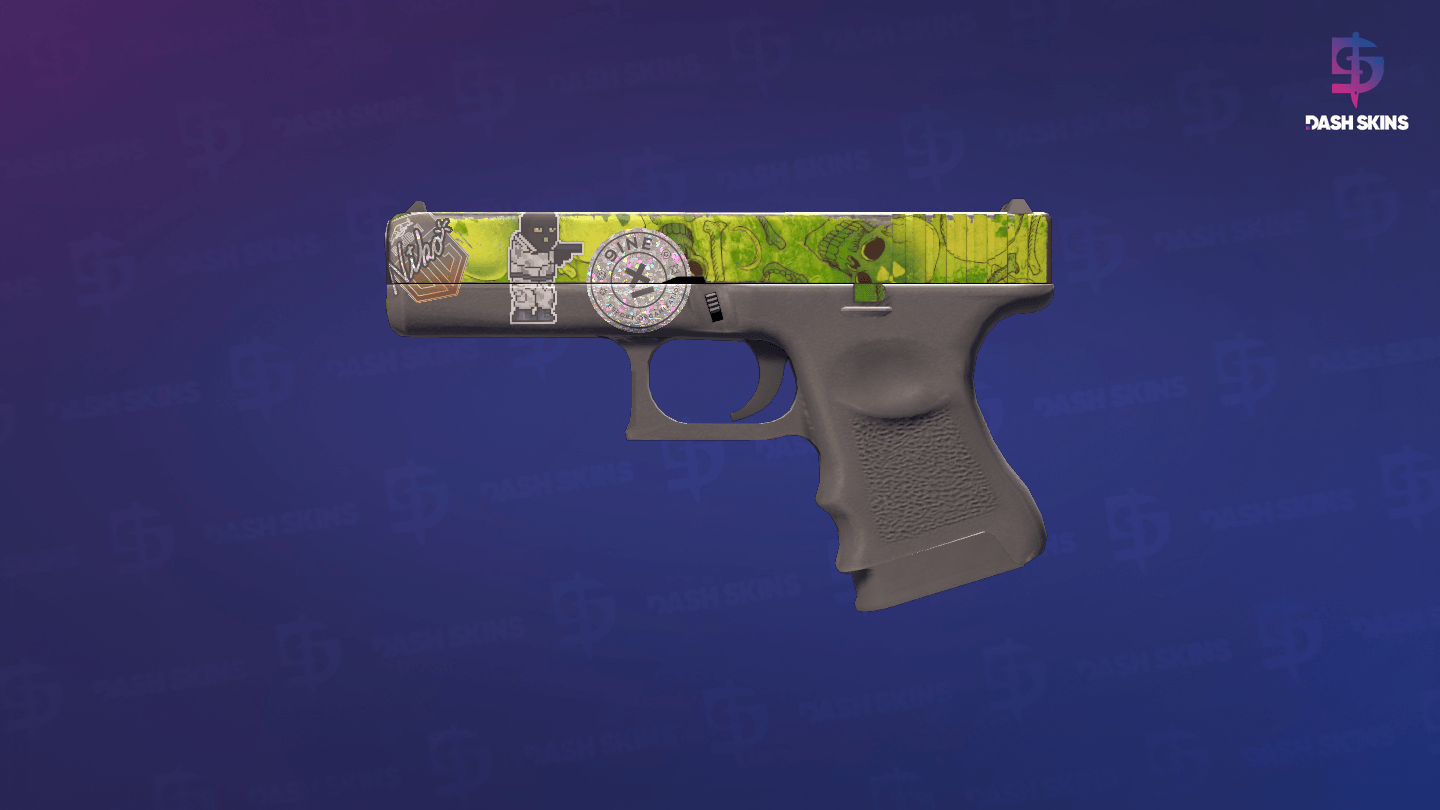 Glock-18 | Nuclear Garden (Battle-Scarred) Screenshot Playside