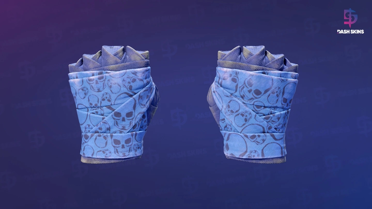 ★ Hand Wraps | Cobalt Skulls (Field-Tested) Screenshot Playside