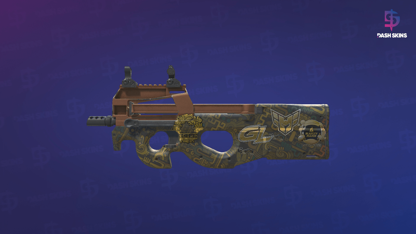 Souvenir P90 | Ancient Earth (Minimal Wear) Screenshot Playside