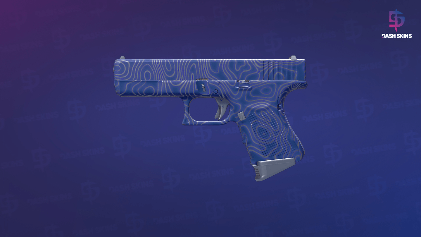 Glock-18 | Ocean Topo (Factory New) Screenshot Playside
