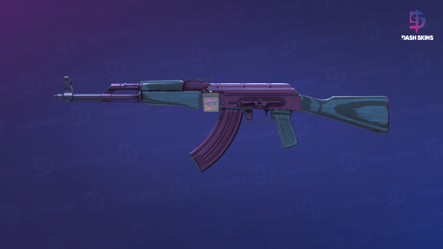 AK-47 | Midnight Laminate (Minimal Wear) Screenshot Playside